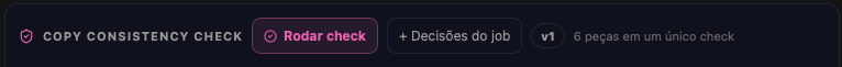 Copy Consistency Check pronto para rodar